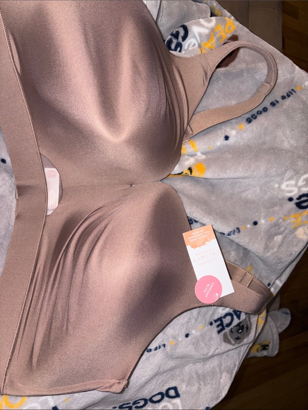 Cacique Smooth Seamless Taupe T-Shirt Bra